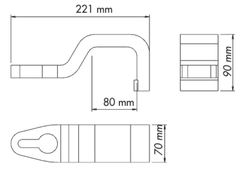 Rapidhook 136 Dimensional Drawing