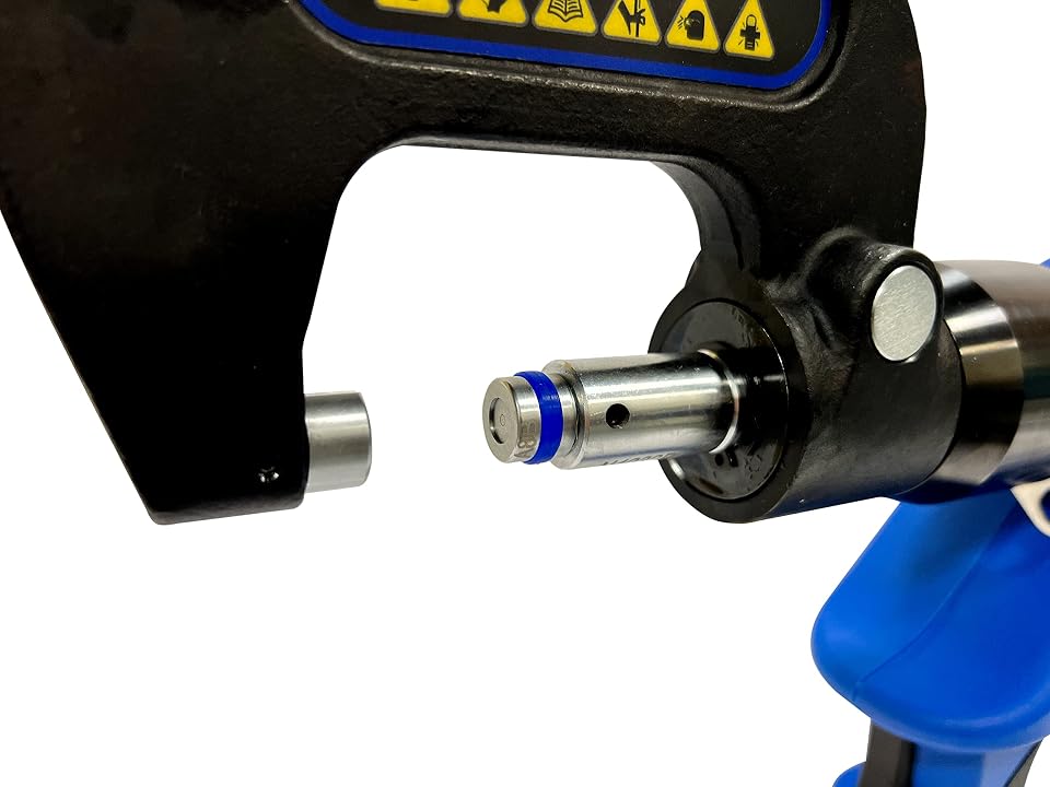 Hand Cannon CH-SPR-5 rivet gun being used during collision repair