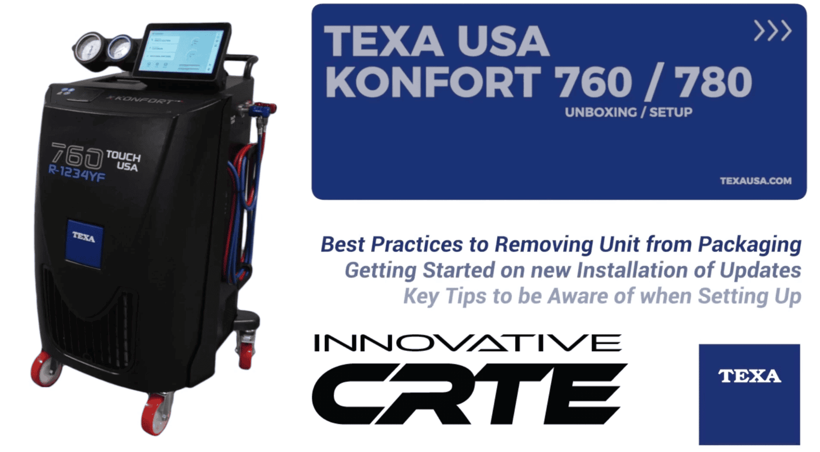 TEXA KONFORT Unboxing and Setup