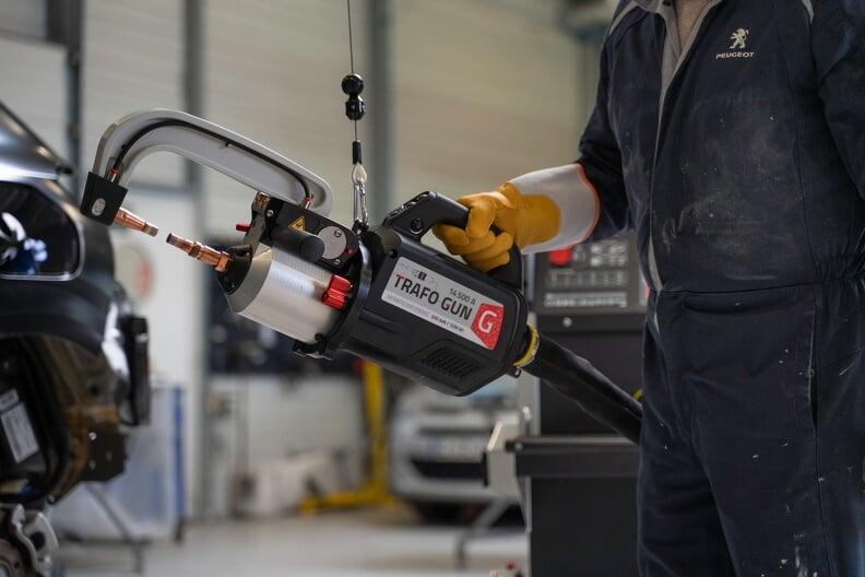 Spot Welding in action