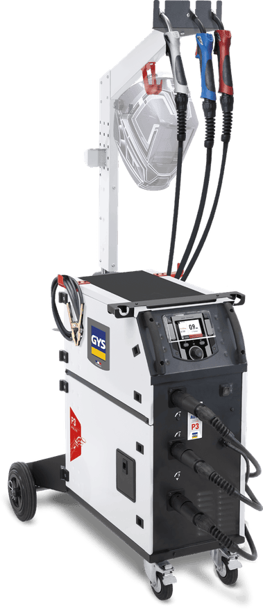 GYS AUTO P3 pulse MIG welder with three torches
