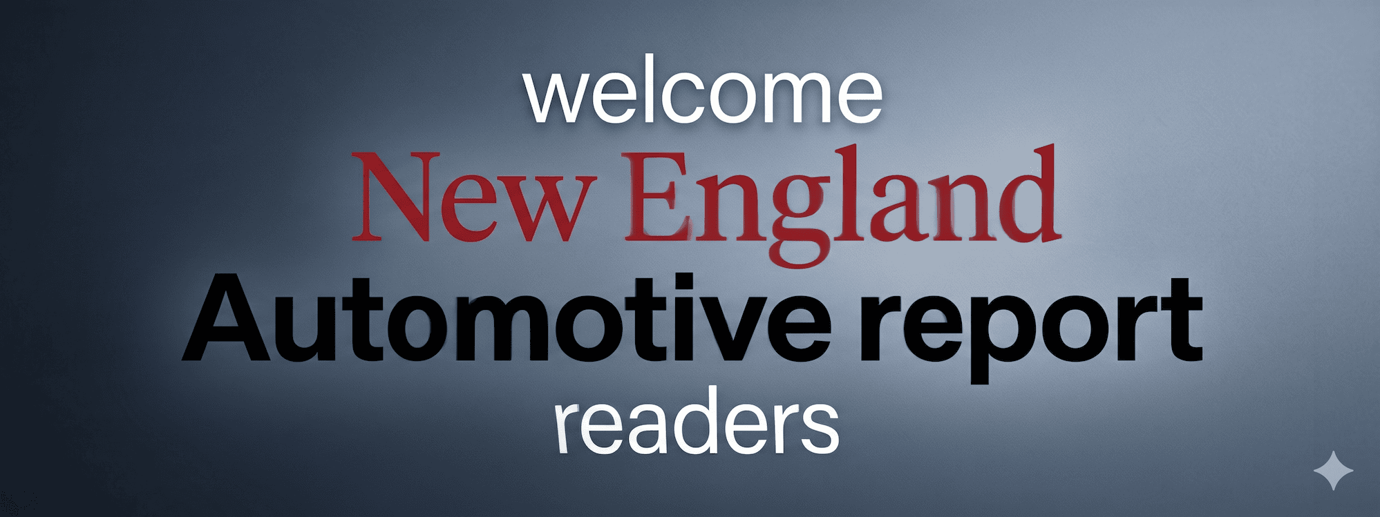 Welcome New England Readers